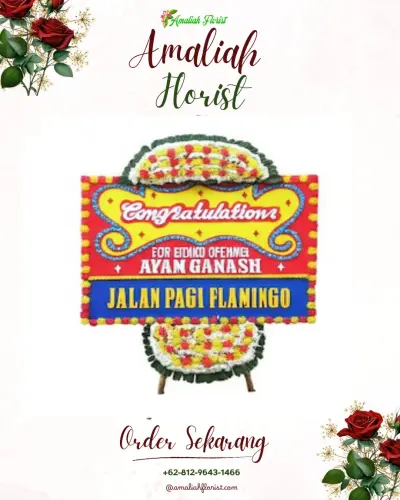 Bunga Papan Congratulation di Manunggang Julu